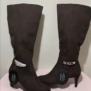 Karen Scott Dark Brown Heeled Boots